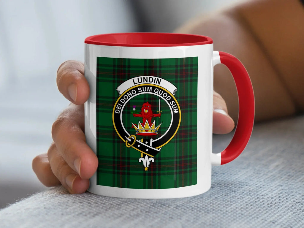 Lundin Dei Dono Sum Quod Sum Tartan Mug