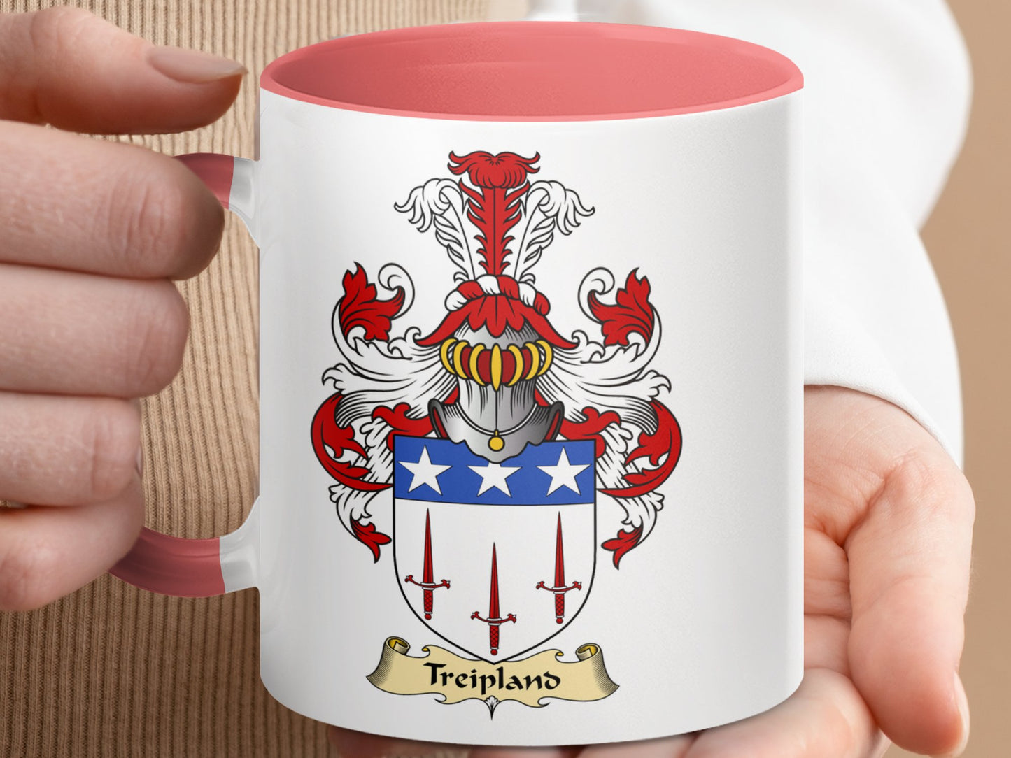 Treipland Scottish Coat of Arms Mug - Living Stone Gifts