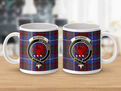 Clan Moubray Fortitudine Scottish Tartan Mug product