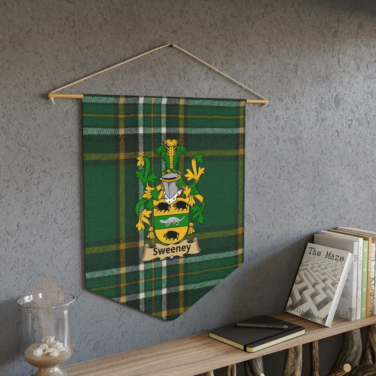 Sweeney Family Crest Tartan Wall Hanging product type