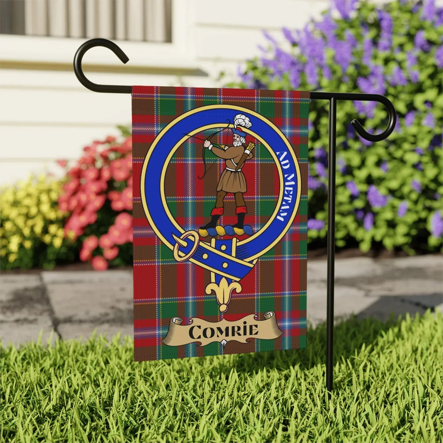 Comrie Clan Tartan Custom Garden Flag product