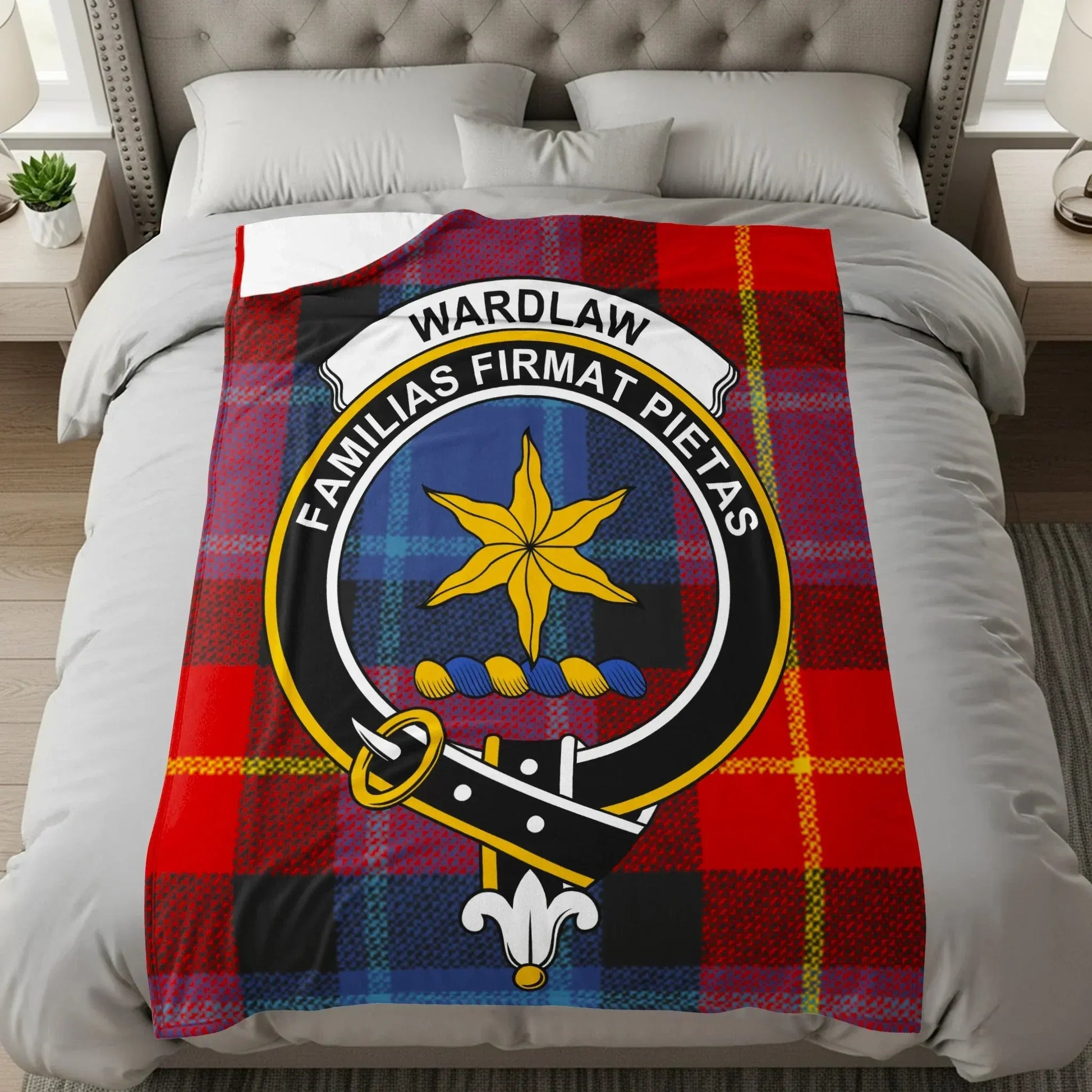 Wardlaw Familias Firmat Pietas Plaid Pattern Blanket product