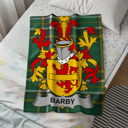 Vibrant Barby Coat of Arms Pattern Blanket product