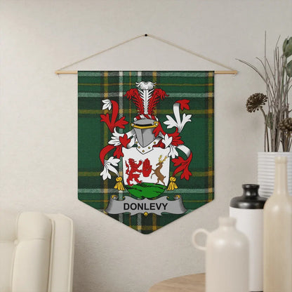 Family Crest and Tartan Banner Wall Art product