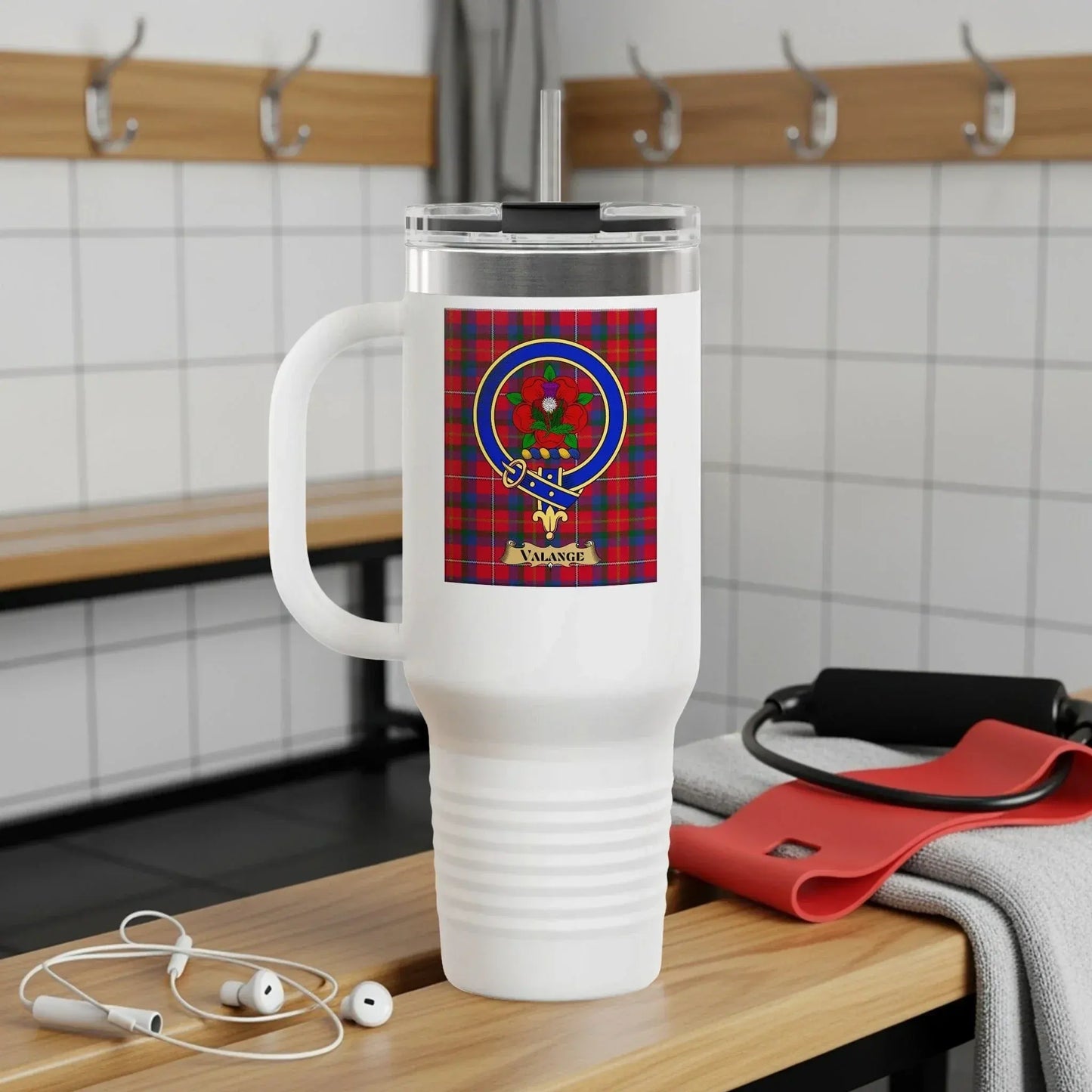 Highland Clan Crest Tartan Travel Mug product