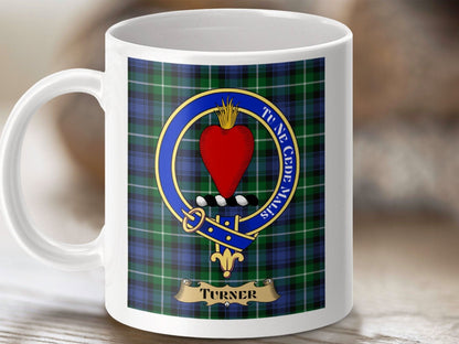 Clan Turner Crest Tartan Mug Home Decor Product