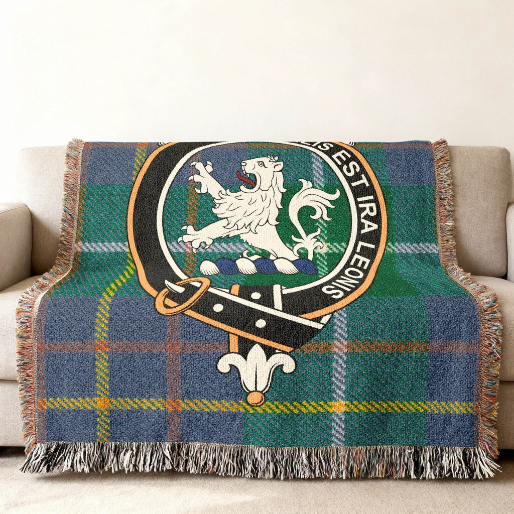 Scottish Clan Lion Tartan Blanket for Cozy Comfort
