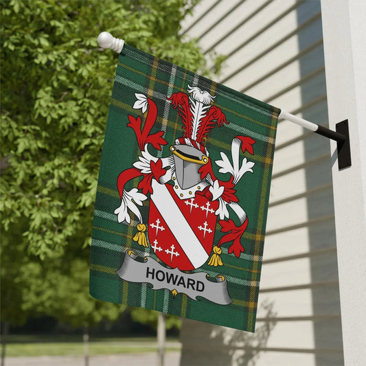 Howard Family Crest Plaid House Flag product