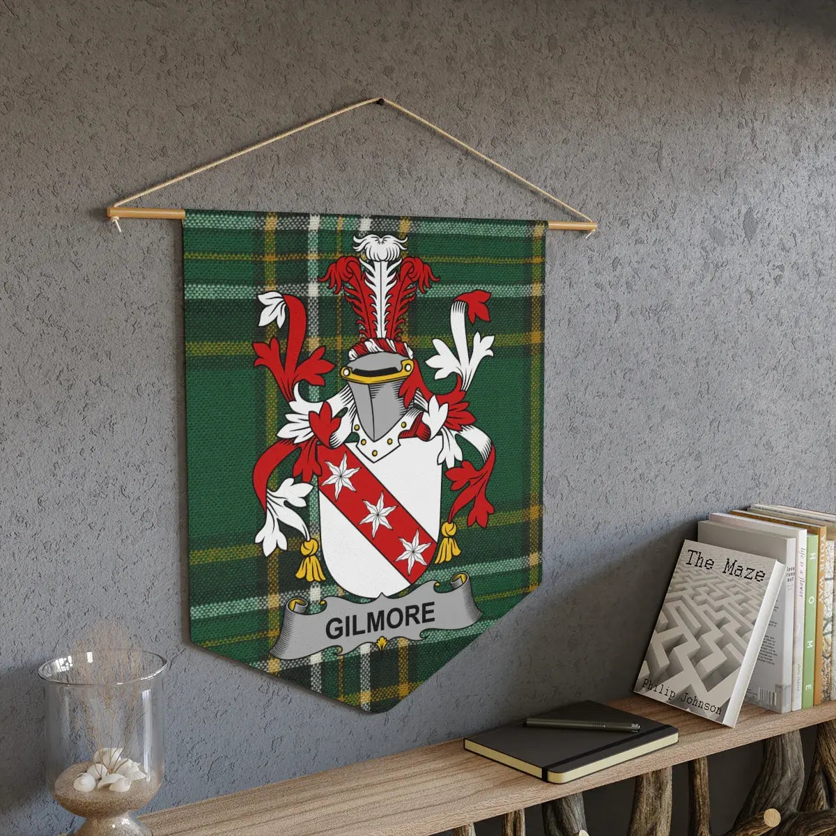 Family Crest Tartan Customizable Wall Banner product