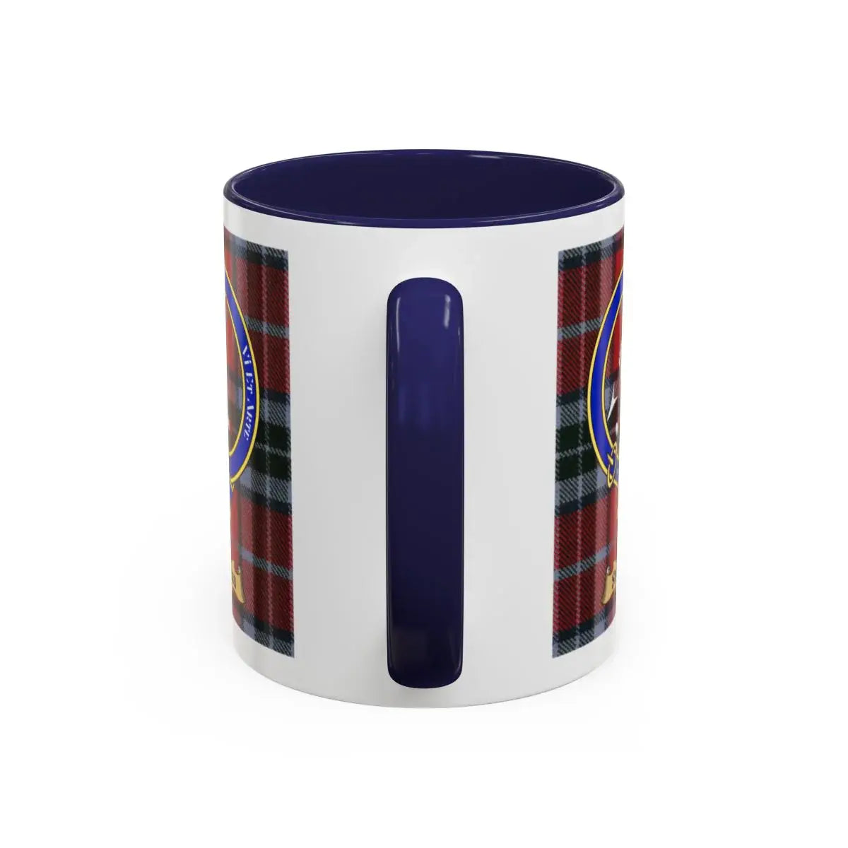 Stevens clan crest mug shown in 11 oz and 15 oz sizes