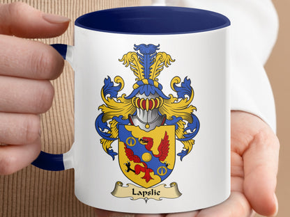 Clan Lapslie Scottish Coat of Arms Accent Mug - Living Stone Gifts