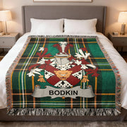 Bodkin Irish Woven Blanket | Fourteen Tribes Family Crest Throw