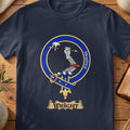 Wright Scottish clan crest T-shirt in Navy