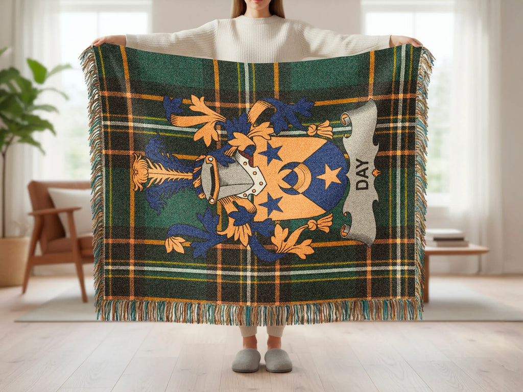 DAY Family Crest Plaid Tartan Throw product type
