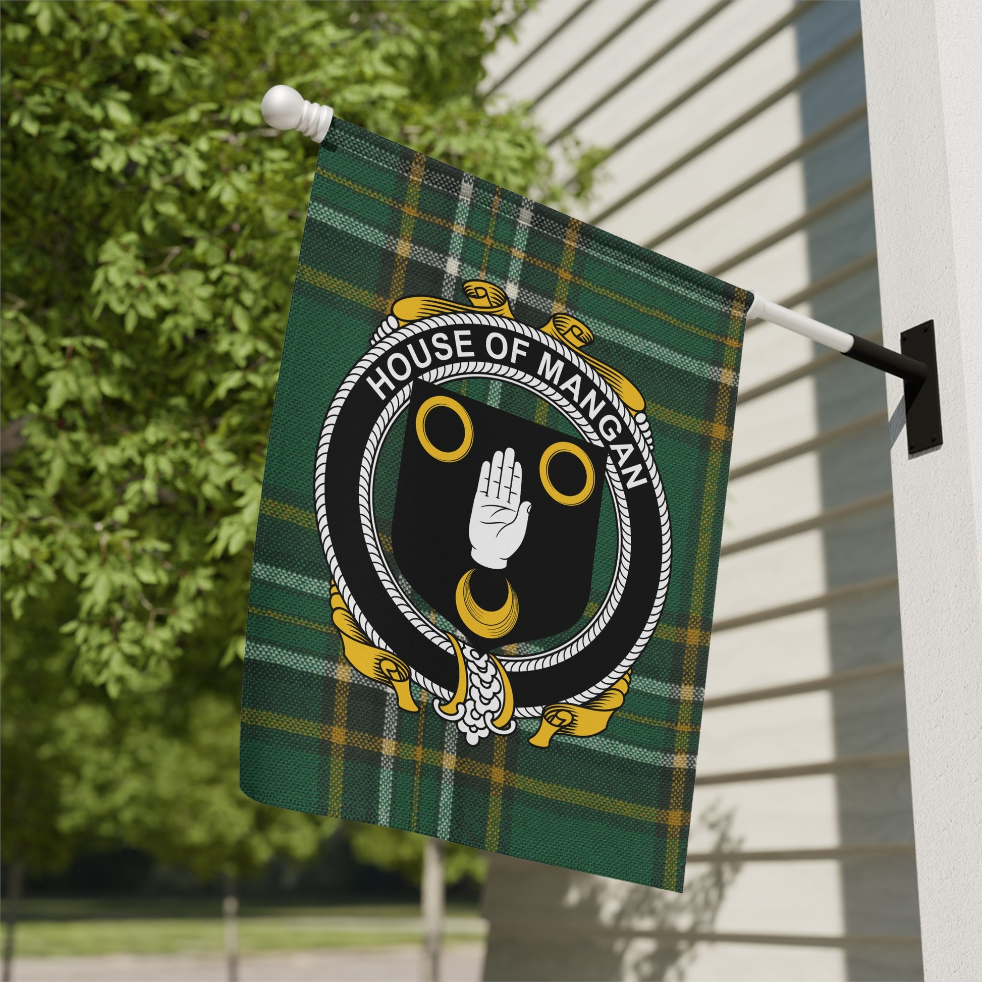 House of Mangan Plaid Design Flag Decor Product