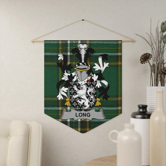 Long Tartan Plaid Pattern Wall Hanging Banner product type