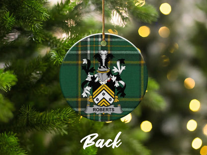 Custom Family Crest Christmas Ornament product