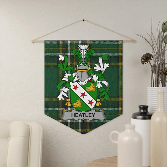 Heatley Family Crest and Coat of Arms Tapestry product
