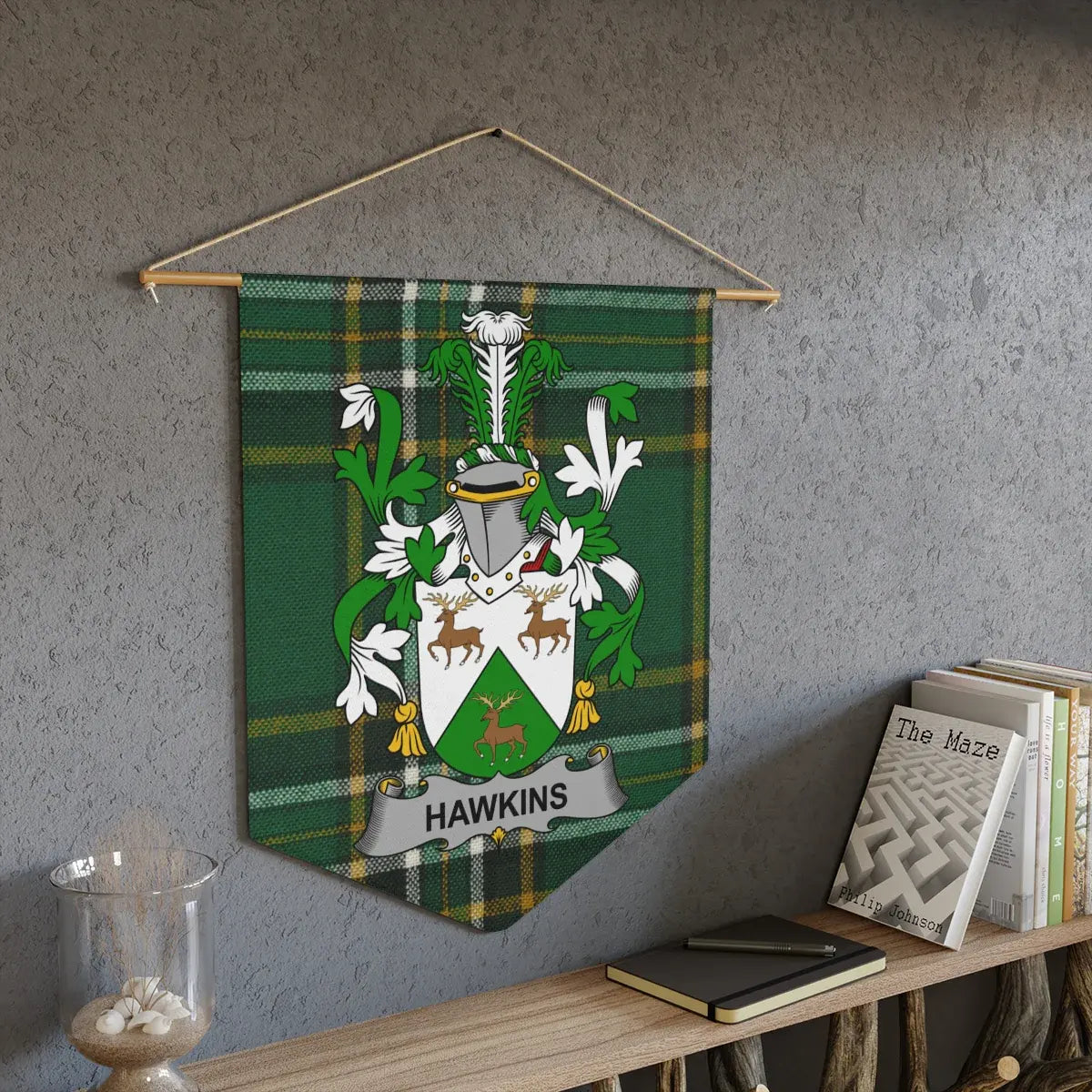 Hawkins Family Crest Wall Hanging Decor product