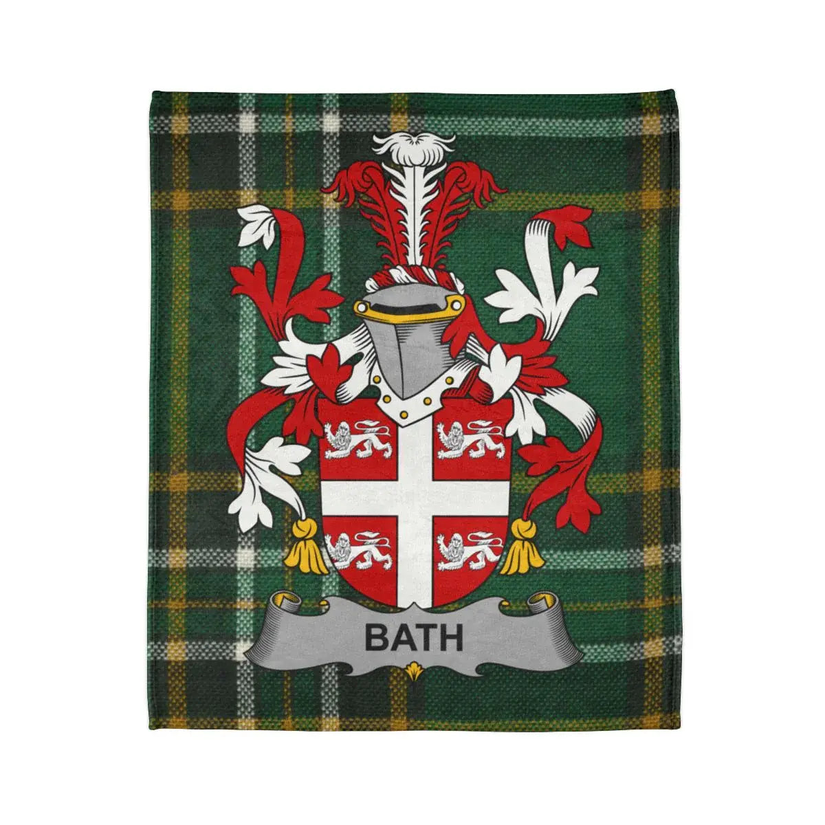 Bath Family Crest Plaid Pattern Throw Blanket product