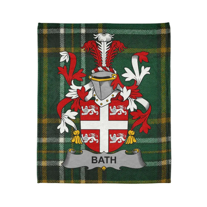 Bath Family Crest Plaid Pattern Throw Blanket product