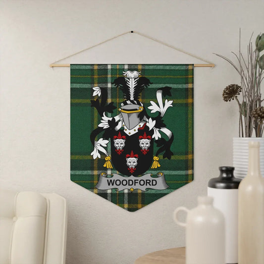 Custom Design Family Crest Tartan Hanging Wall Product