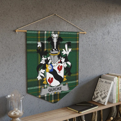 Quicke Family Crest Tapestry Wall Hanging product