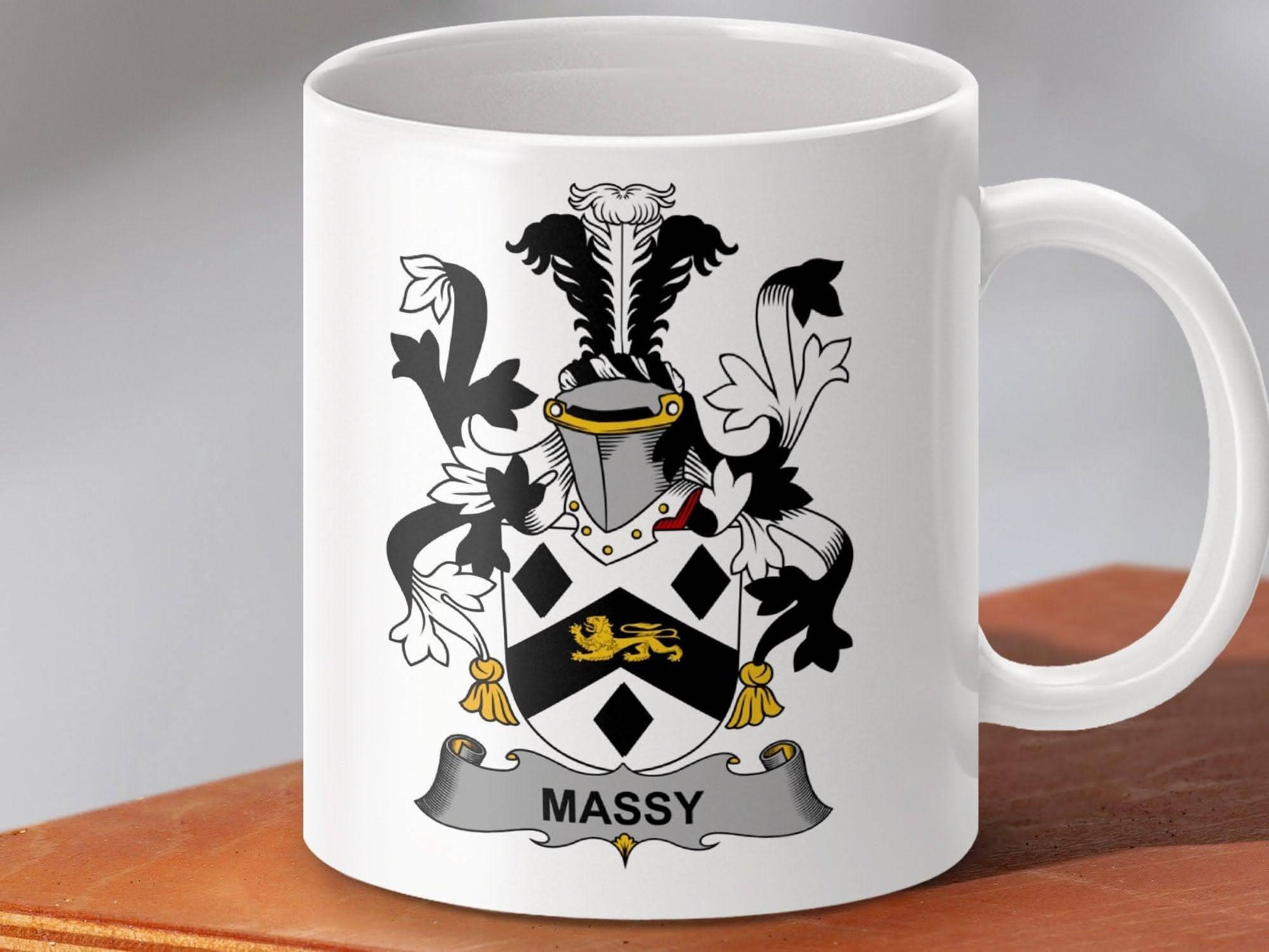 Massy Surname Irish Family Crest Mug - Celtic Ancestry Gifts