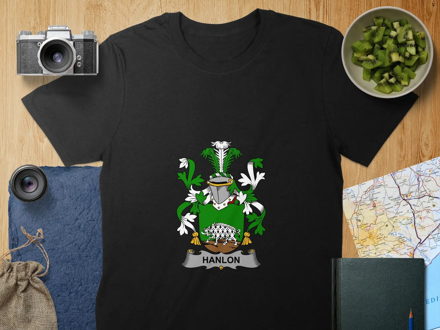 Hanlon Family Crest Coat of Arms Heritage Shirt