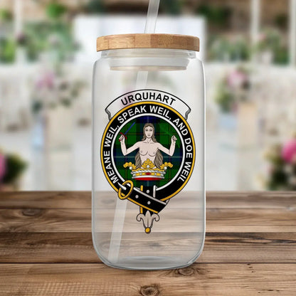 Urquhart Clan Crest Insignia Glass Jar product type