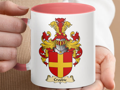 Clan Crosbie Scottish Clan Accent Coffee Mug - Living Stone Gifts