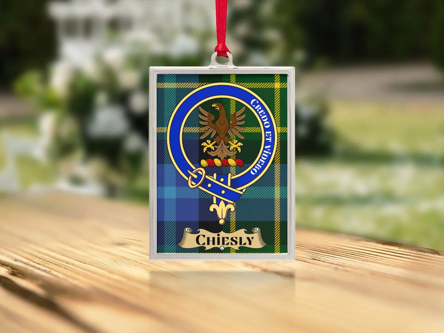 Chiesly Crest Tartan and Clan Emblem Ornament product