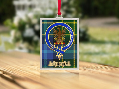 Chiesly Crest Tartan and Clan Emblem Ornament product