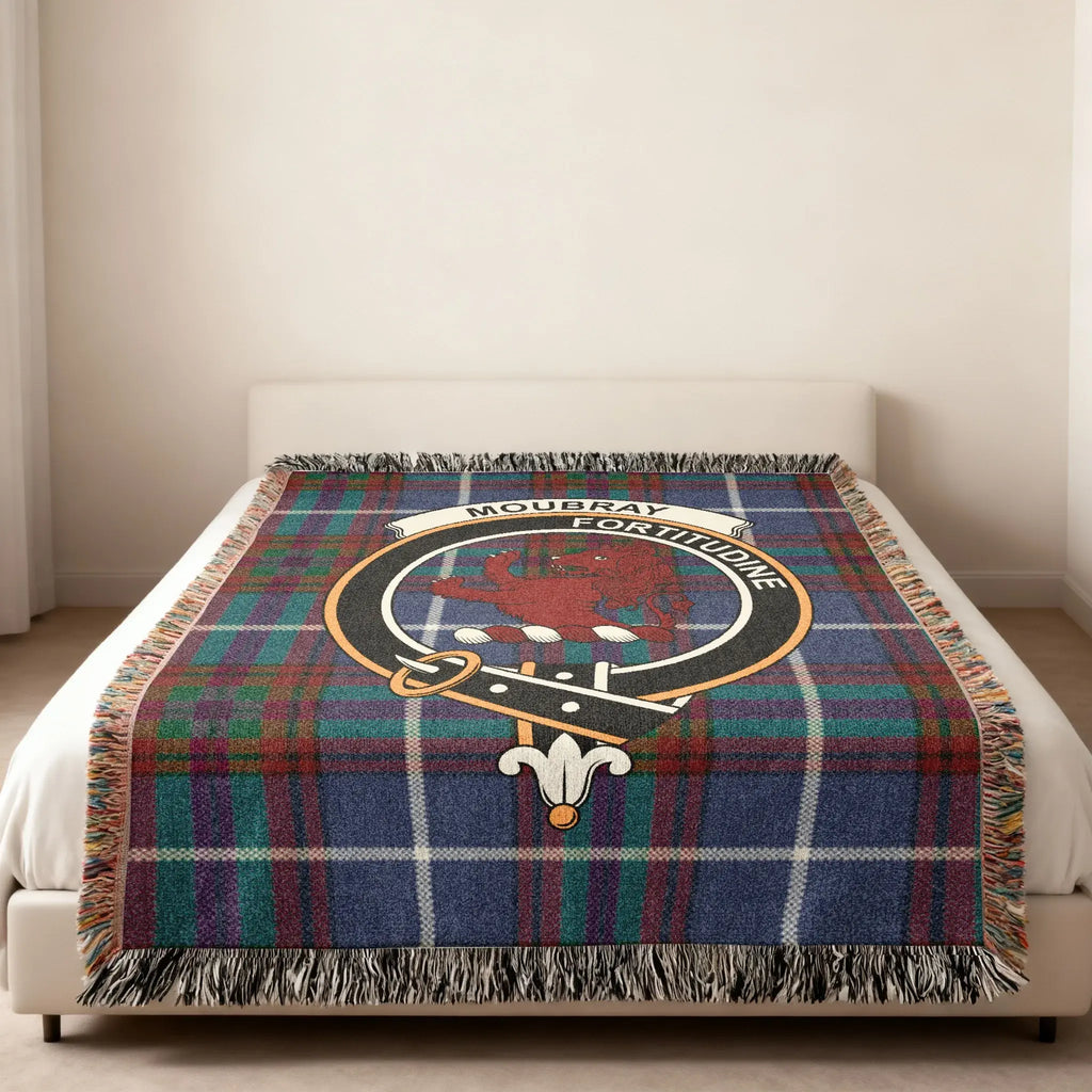 MOU BRAY FORTITUDINE Coat of Arms Tartan Blanket