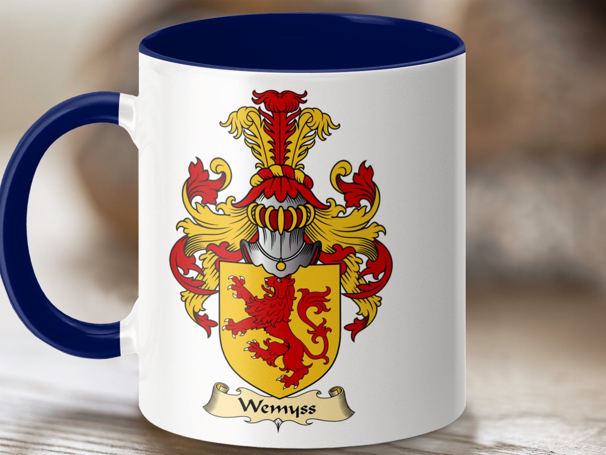 Wemyss Family Scottish Coat of Arms Mug - Living Stone Gifts