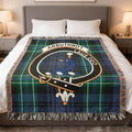 Arbuthnot Laus Deo Tartan Crest Blanket Product