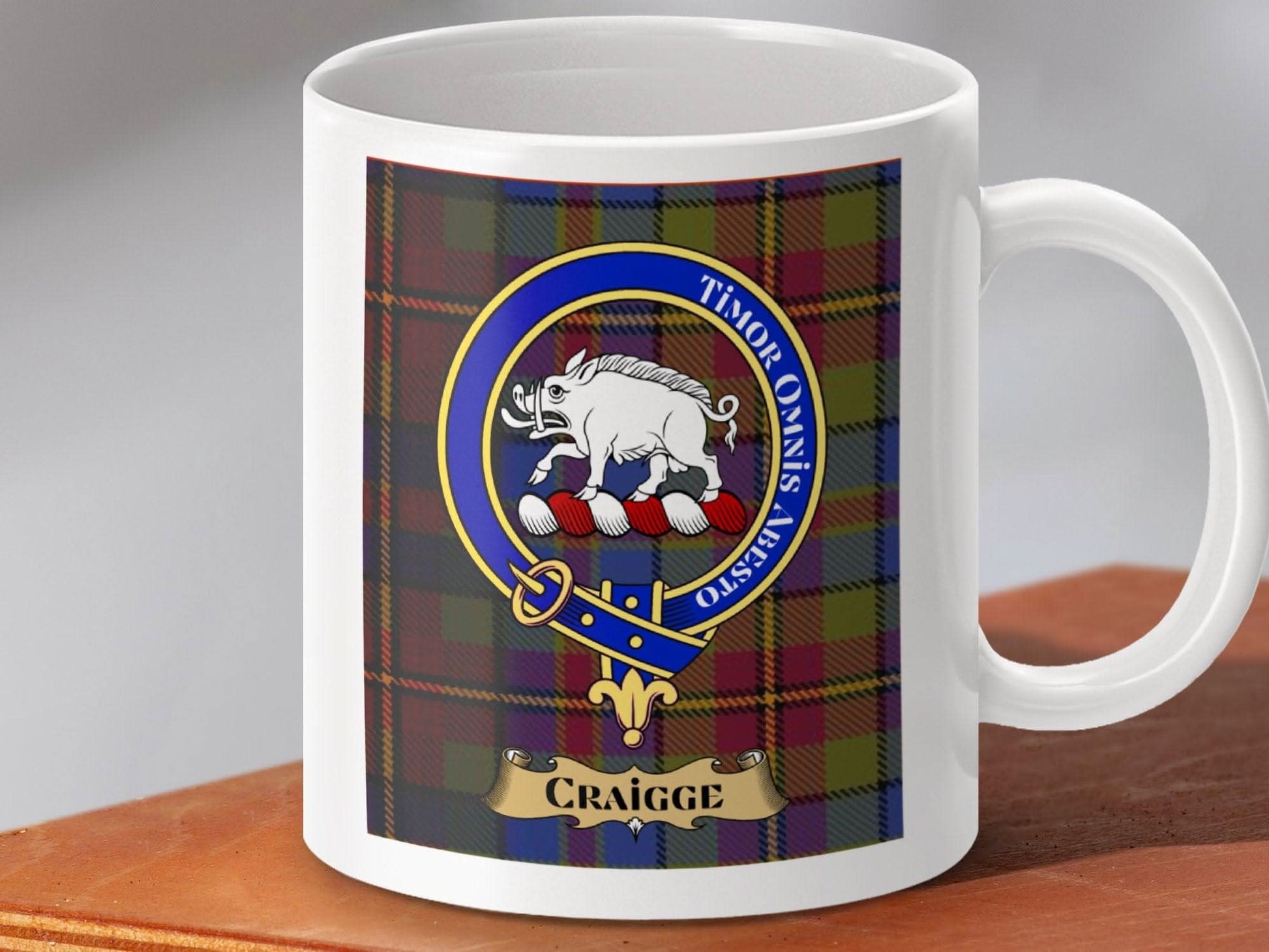 Timor Omnis Abesto Craigge Clan Coffee Mug product