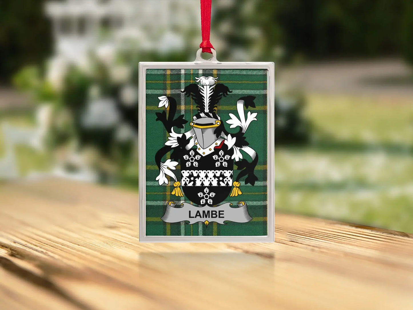 Personalized Lambe Coat of Arms Ornament product