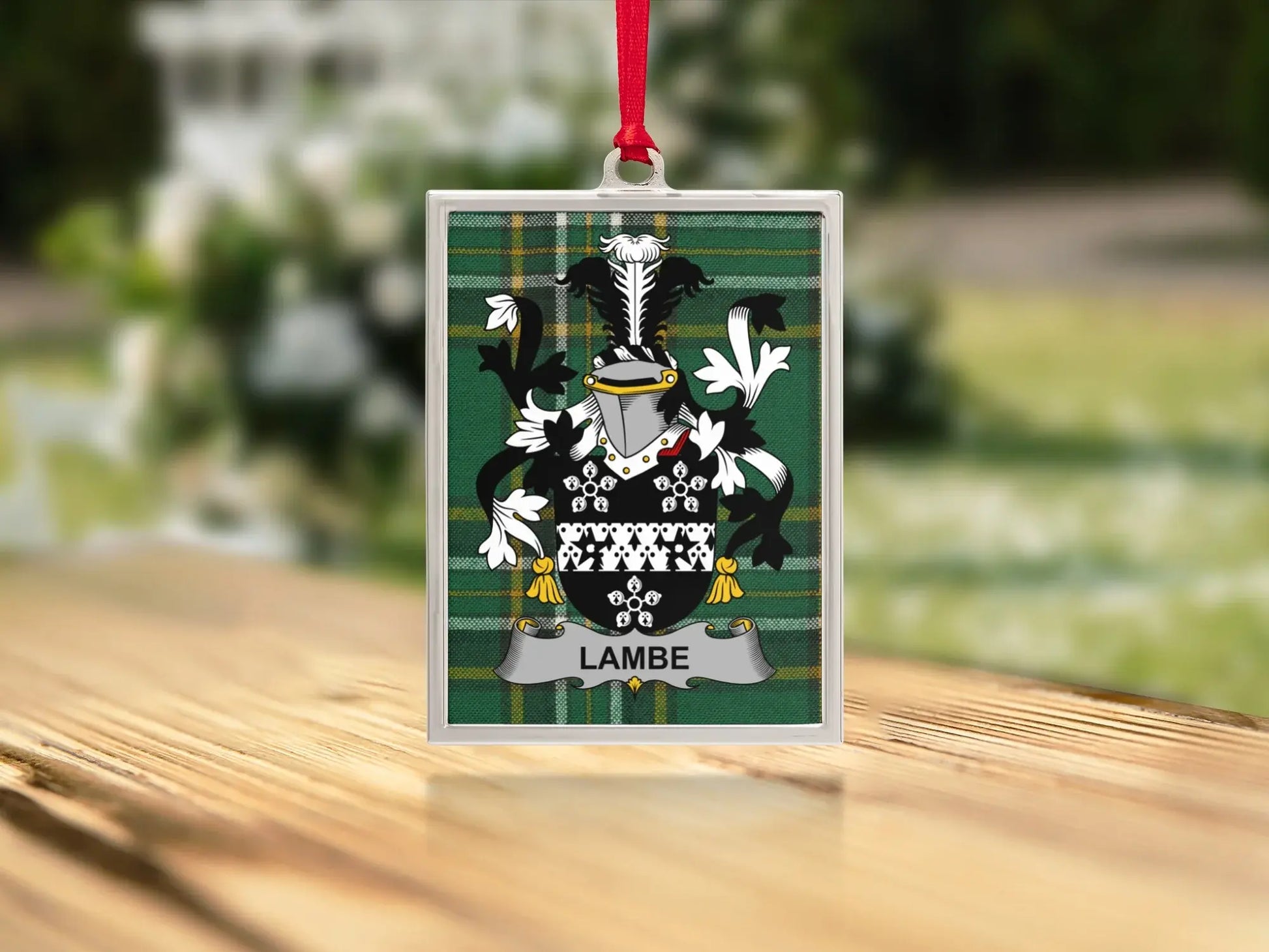 Personalized Lambe Coat of Arms Ornament product