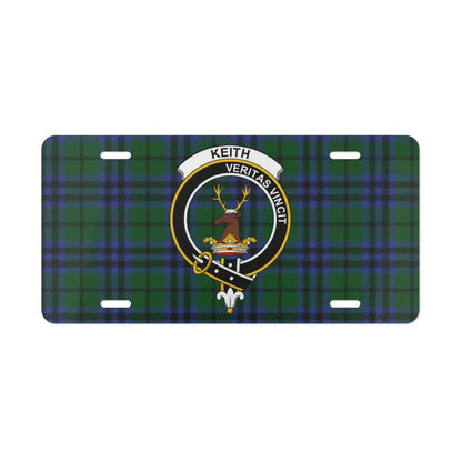 Keith Veritas Vincit Plaid Personalized License Plate product