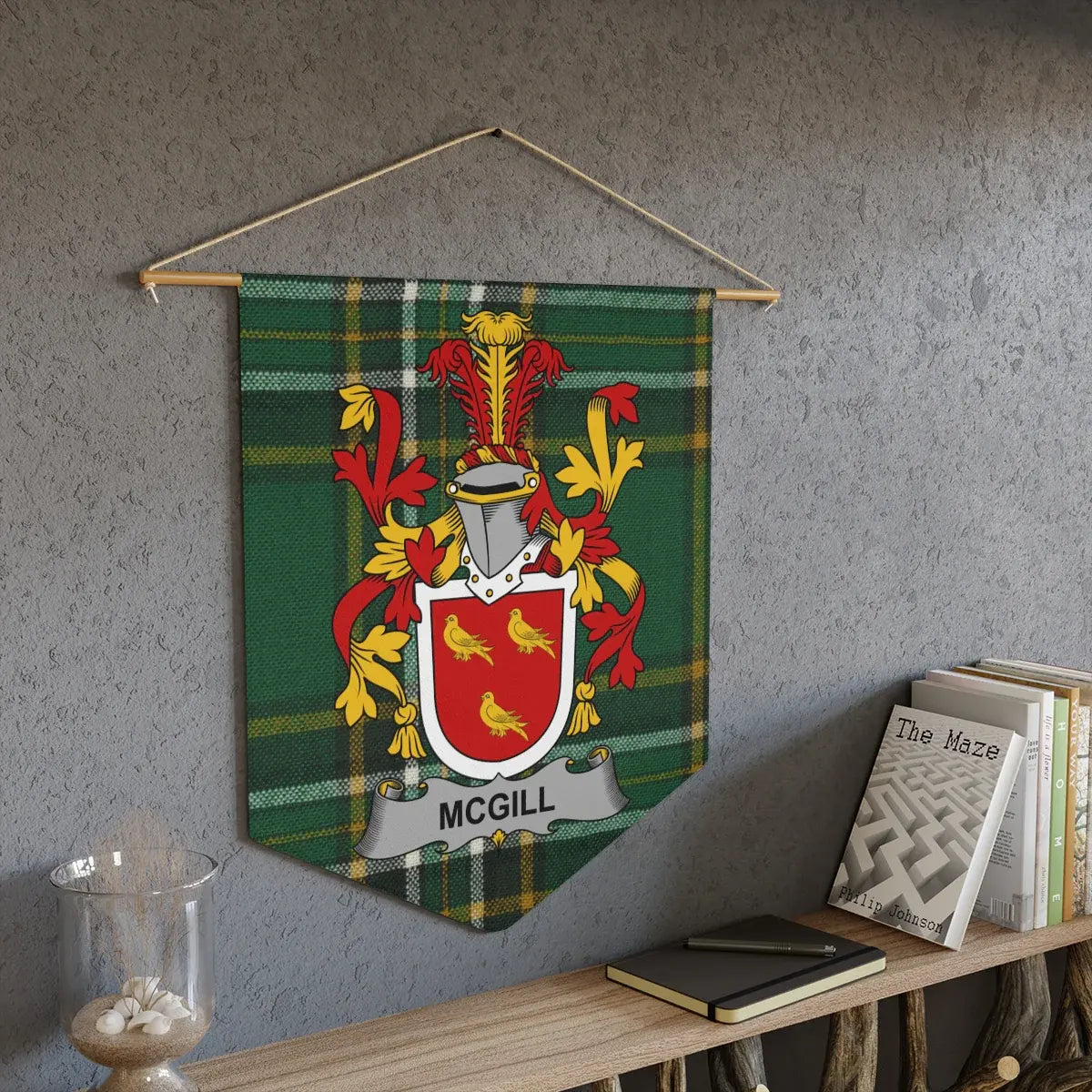 McGill Family Crest Tartan Patterned Wall Hanging product