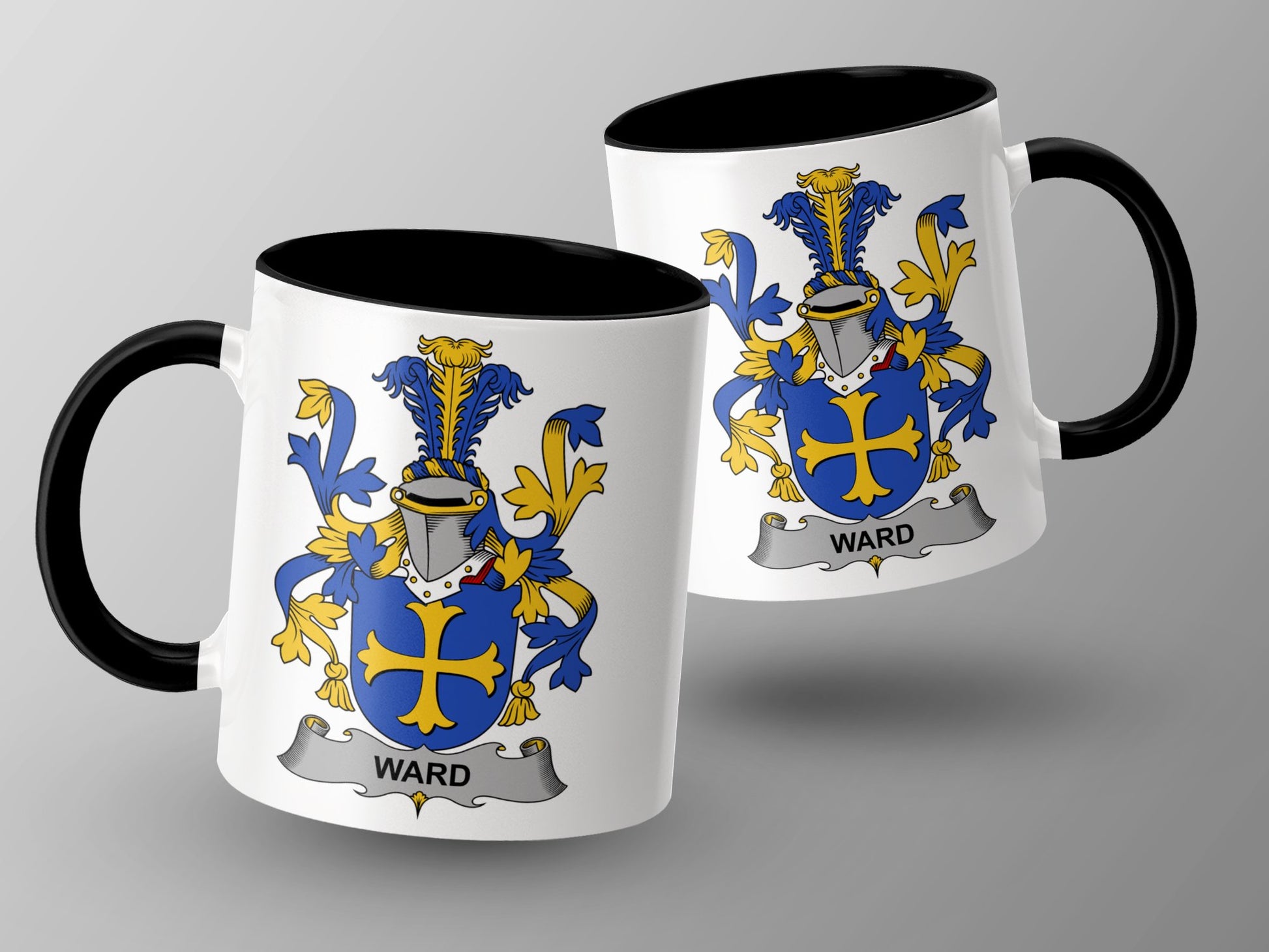 Ward Family Crest Historical Surname Tradition Mug - Living Stone Gifts