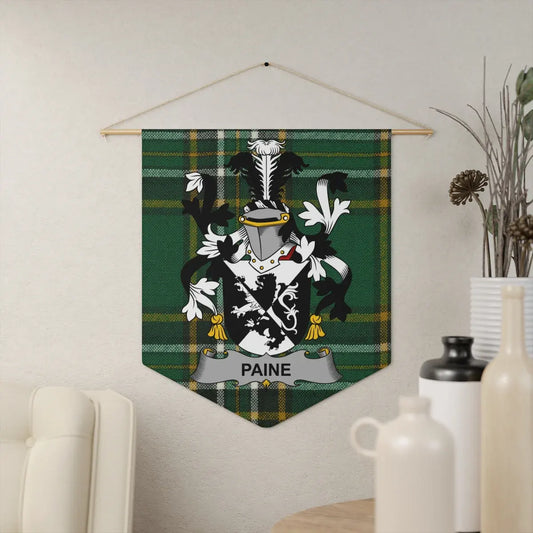 Paine Family Crest Tartan Design Wall Hanging product