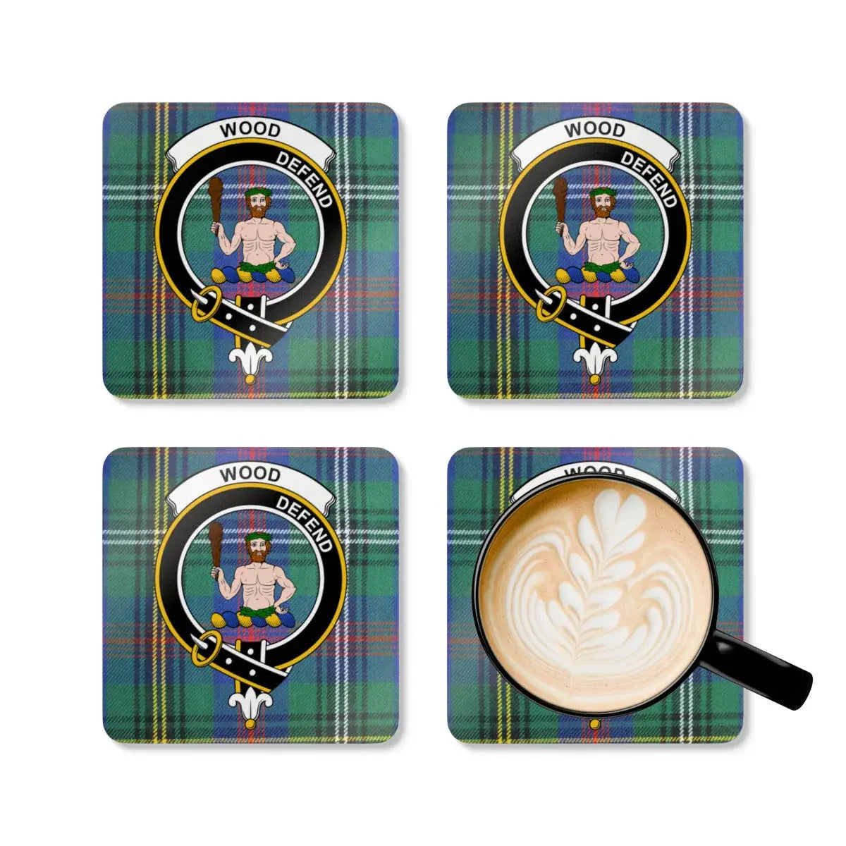 Scottish Clan Crest Design Coaster Set product type