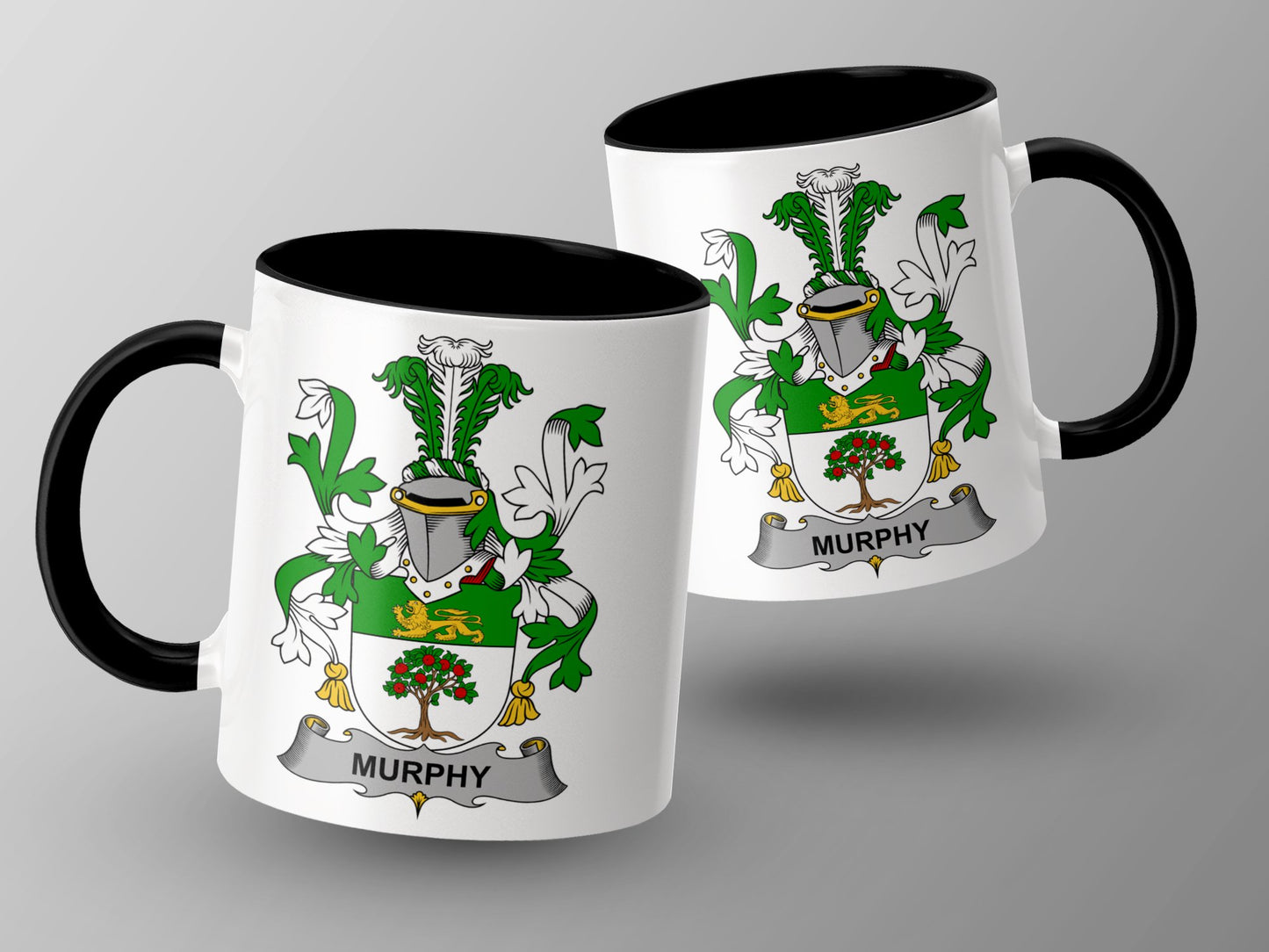 Murphy Family Crest Coat of Arms Novelty Coffee Mug - Living Stone Gifts