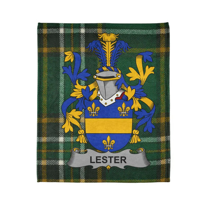 Personalized Lester Tartan Family Crest Blanket product