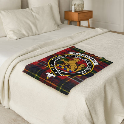 Scottish Clan MacPherson Tartan Throw Blanket - Living Stone Gifts