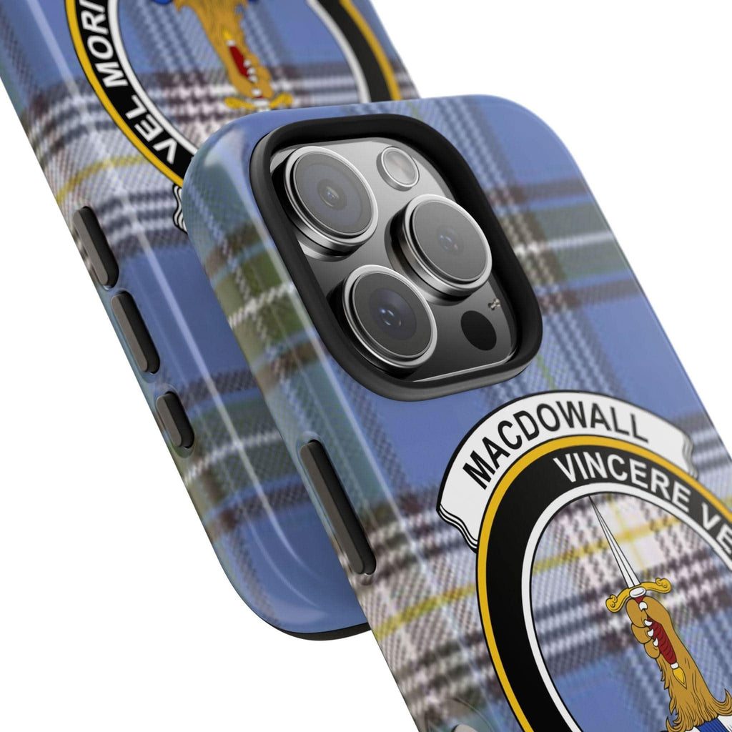 Macdowall Clan Vincere Vel Mori Cell Phone Case - Celtic Ancestry Gifts