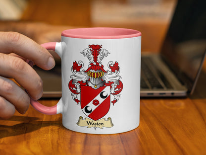 Clan Waston Scottish Coat of Arms Mug - Living Stone Gifts