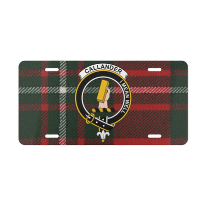 Callander Clan Crest Tartan Car License Plate product